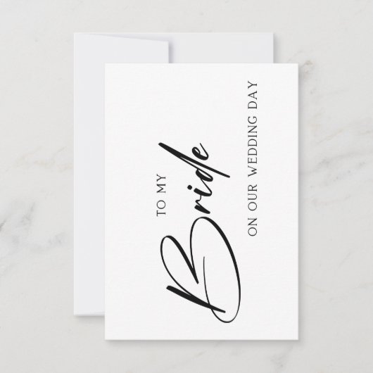 Carte De Remerciements Wedding Card for Your Bride or Groom  (Devant)