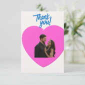 Carte De Remerciements Wedding card  thank you (Debout devant)
