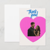 Carte De Remerciements Wedding card  thank you (Devant / Derrière)