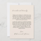 Carte De Remerciements Wedding Photo Guest Appreciation (Dos)