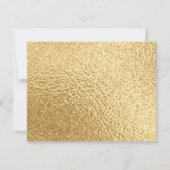 Carte de remerciements wedding shower Elegant Or & (Dos)