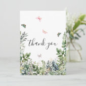 Carte De Remerciements Wedding Thank You Card (Debout devant)