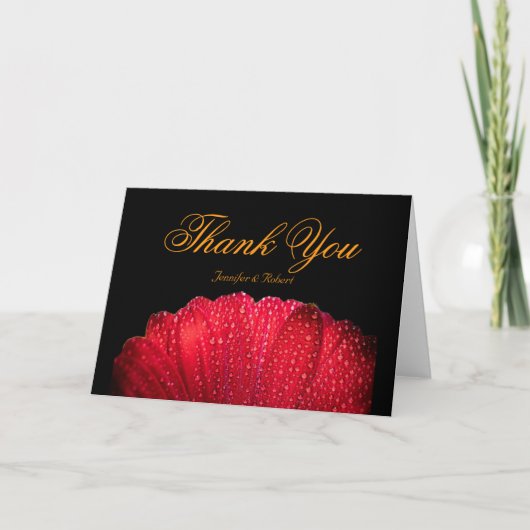 Carte De Remerciements Wedding Thank You Daisy (Devant)
