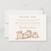 Carte De Remerciements Western Boho Cactus Mariage du paysage du désert (Devant)