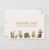 Carte De Remerciements Western Cowboy (Devant)