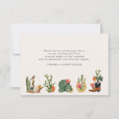 Carte De Remerciements Western Cowboy (Dos)