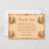 Carte De Remerciements Western Wildflower Country Party (Devant)