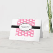 Carte De Remerciements Westies West Highland Terrier Motif rose (Dos)