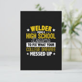 Carte De Remerciements What Your College Venin de Dregree (Debout devant)