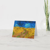Carte De Remerciements Wheatfield with Crows by Vincent van Gogh (Devant)