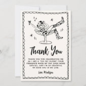 Carte De Remerciements Whimsical A Tini Bit Anniversaire Fête (Devant)