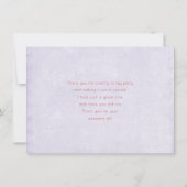 Carte De Remerciements Whimsical Fairy Doll Retro Cute (Dos)