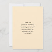 Carte De Remerciements Whimsical Flowers in a Planter Pot (Dos)