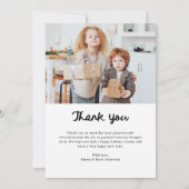 Carte De Remerciements Whimsical Frame and Bow | Photo Christmas (Dos)