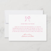 Carte De Remerciements Whimsical Hearts Baby Shower  (Dos)
