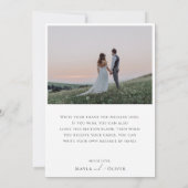 Carte De Remerciements Whimsical Minimalist Script photo plat (Dos)