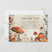 Carte De Remerciements Whimsical Mushroom Forest Wedding (Devant)