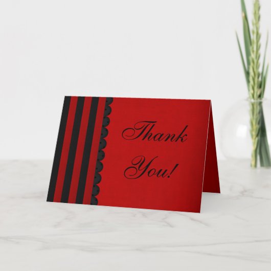 Carte de remerciements : Whimsy Stripes Collection (Devant)