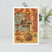 Carte De Remerciements Whippet dans le Cirque (Debout devant)