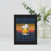 Carte De Remerciements Whiskey Bourbon entre dans la sagesse sort (Debout devant)