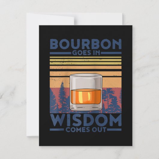 Carte De Remerciements Whiskey Bourbon Entre Dans Sagesse Sort (Devant)