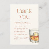 Carte De Remerciements Whisky Vieilli à la Perfection Anniversaire (Devant)