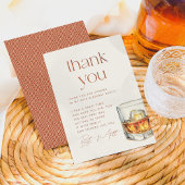 Carte De Remerciements Whisky Vieilli à la Perfection Anniversaire