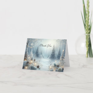 Carte De Remerciements Whispers d'un solstice d'hiver