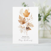 Carte De Remerciements Whispers of Fall Fête des mariées (Debout devant)