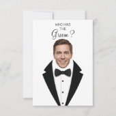 Carte De Remerciements Who Has The Groom Scratch Off Game Bridal Shower T (Devant)