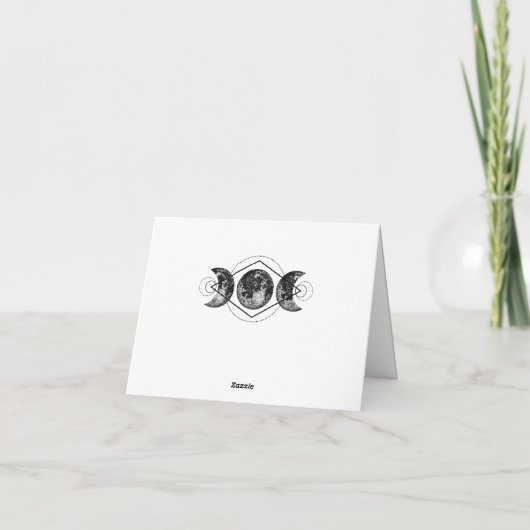 Carte De Remerciements Wicca Remerciements Notes Manipulation Céleste Pag (Dos)