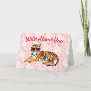 Carte De Remerciements Wild About You Tiger Aquarelle
