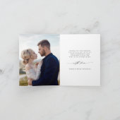 Carte De Remerciements Wild Boho Protea Pampas Grass Floral Mariage Photo (Intérieur)