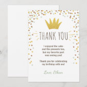 Carte de remerciements Wild choses Anniversaire Go (Devant / Derrière)