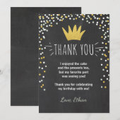 Carte de remerciements Wild choses Anniversaire Go (Devant / Derrière)