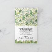 Carte de remerciements Wild One Safari Animaux Bab (Intérieur)