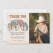 Carte De Remerciements Wild West Cowboy (Devant)