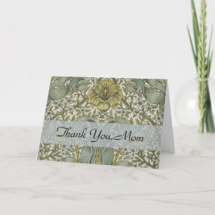 Carte De Remerciements William Morris Printemps Fourré Jaune Art Floral