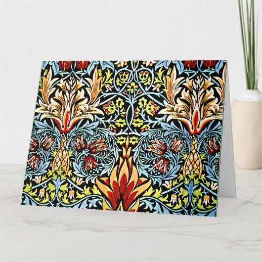 Carte De Remerciements William Morris - Tête de serpent (Devant)