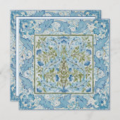 Carte De Remerciements William Morris & Wilhelmina Style Prints (Devant / Derrière)