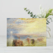 Carte De Remerciements William Turner - Approche de Venise (Debout devant)