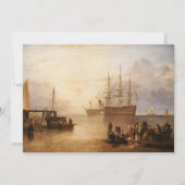 Carte De Remerciements William Turner - Le Couchage Du Soleil À Travers L (Devant)