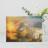 Carte De Remerciements William Turner - L'incendie du Parlement (Debout devant)