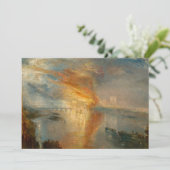 Carte De Remerciements William Turner - L'incendie du Parlement (Debout devant)