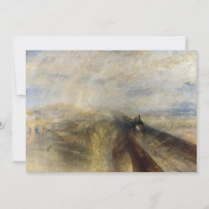 Carte De Remerciements William Turner - Pluie, vapeur et vitesse