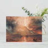 Carte De Remerciements William Turner - Vésuve en éruption (Debout devant)