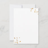 Carte De Remerciements Winter baby shower rustic tree (Dos)