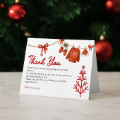 Carte De Remerciements Winter Santa 