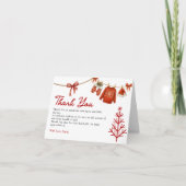 Carte De Remerciements Winter Santa  (Devant)