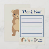 Carte De Remerciements Winter Wonderland (Devant / Derrière)